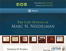 Tablet Screenshot of needelmanlaw.com